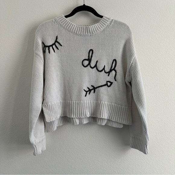 WILDFOX Women's Yr Dreams Duh Jumper in White XS - Picture 4 of 10